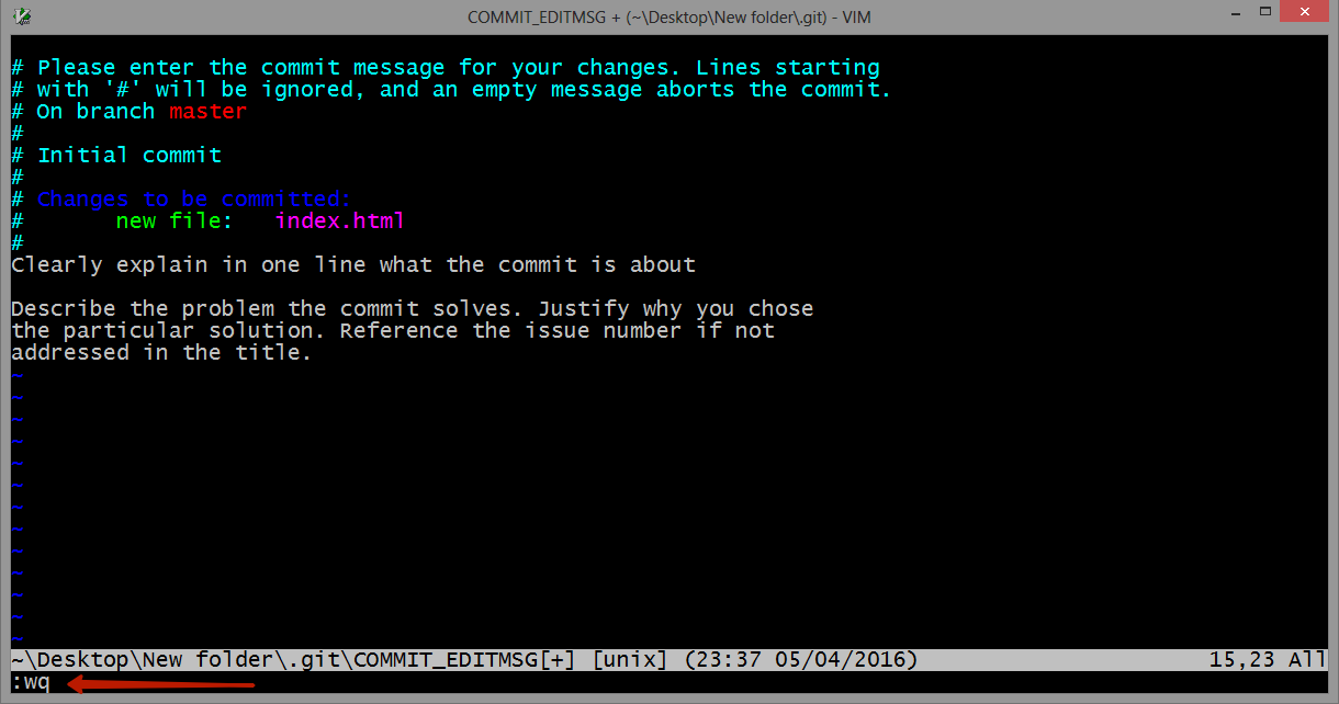 git commit command screenshot 3