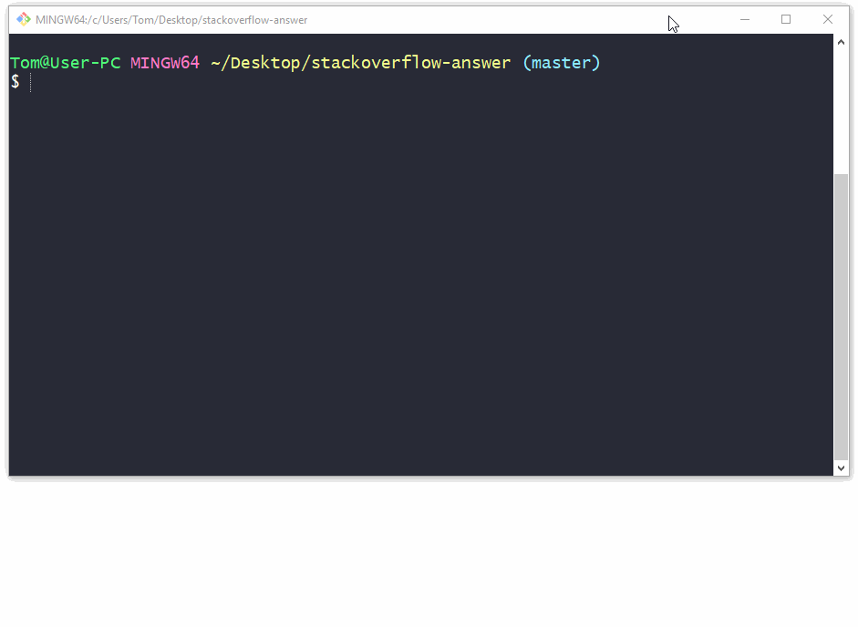 git commit demonstration video